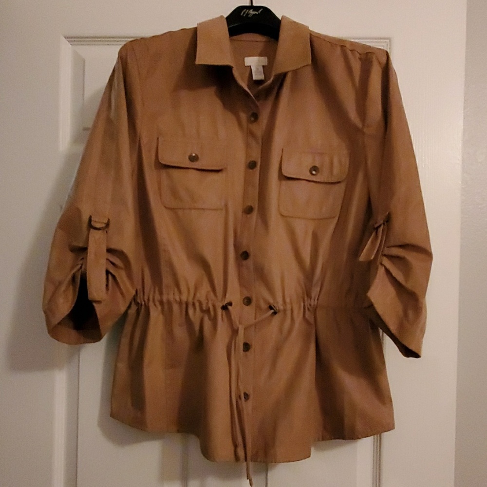 Chico's Snake Texture Jacket